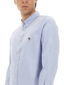 Ps By Paul Smith Men's Tailored Fit Shirt Blue