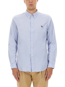 Ps By Paul Smith Men's Tailored Fit Shirt Blue