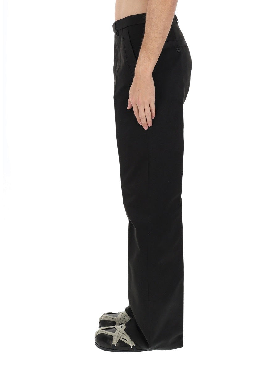 Rick Owens Men's Tailored Geth Pants Black, view 4