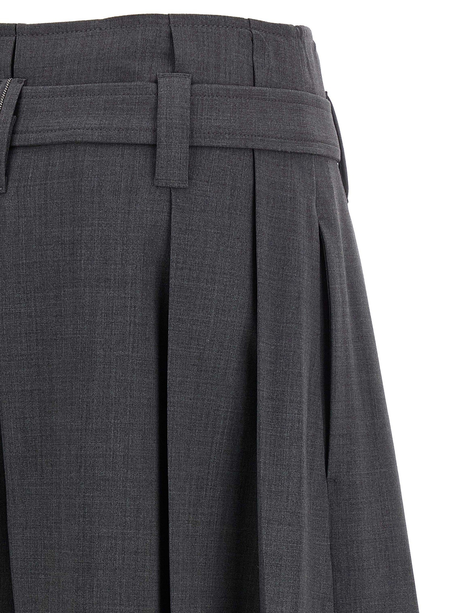 Brunello Cucinelli Tailored Pleated Bermuda Shorts Grey