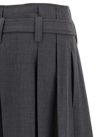 Brunello Cucinelli Tailored Pleated Bermuda Shorts Grey