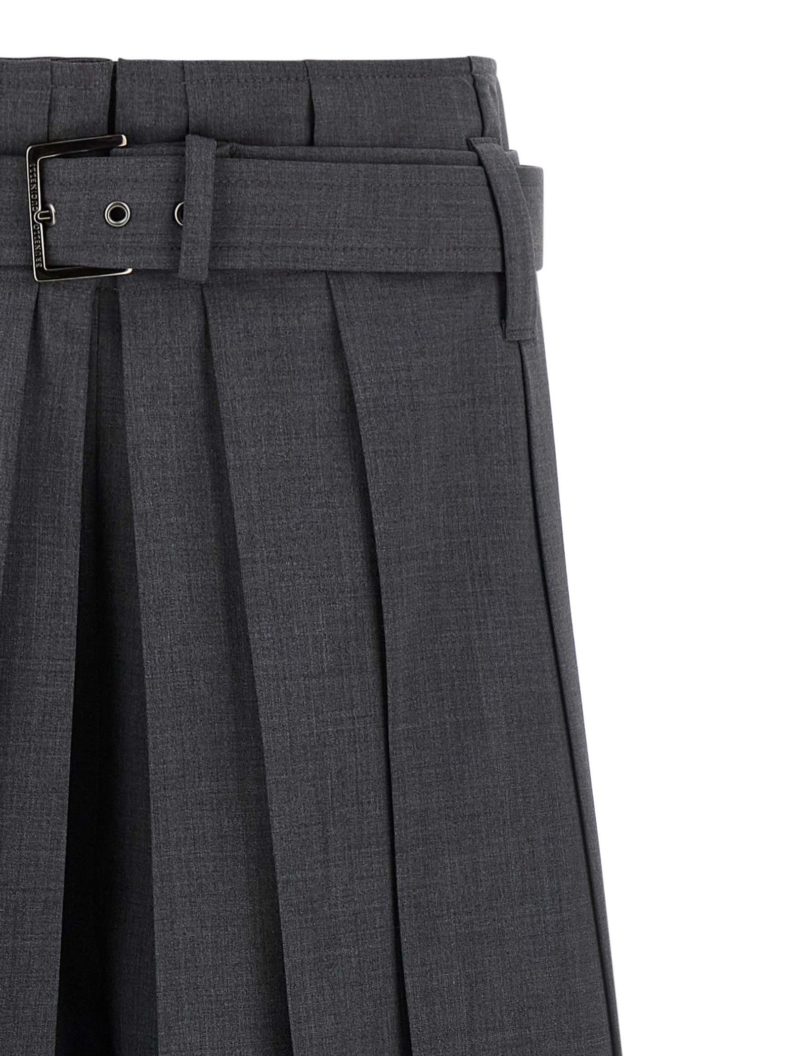 Brunello Cucinelli Tailored Pleated Bermuda Shorts Grey