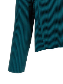 Homme Plissé Issey Miyake Tailored Pleats Jacket Green