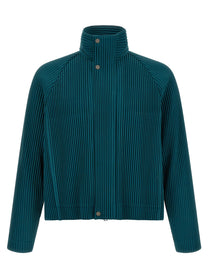 Homme Plissé Issey Miyake Tailored Pleats Jacket Green
