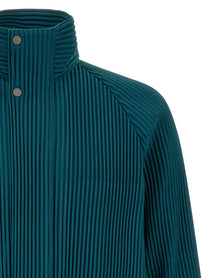 Homme Plissé Issey Miyake Tailored Pleats Jacket Green