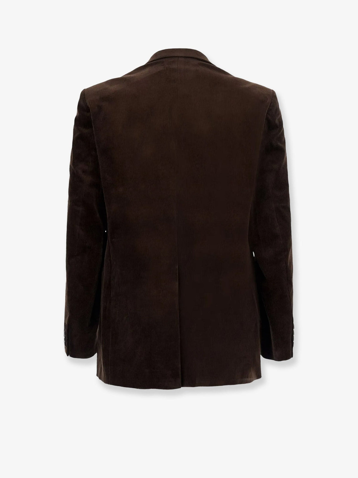 Tonywack Men's Tailored Single Breasted Corduroy Blazer Brown, view 2