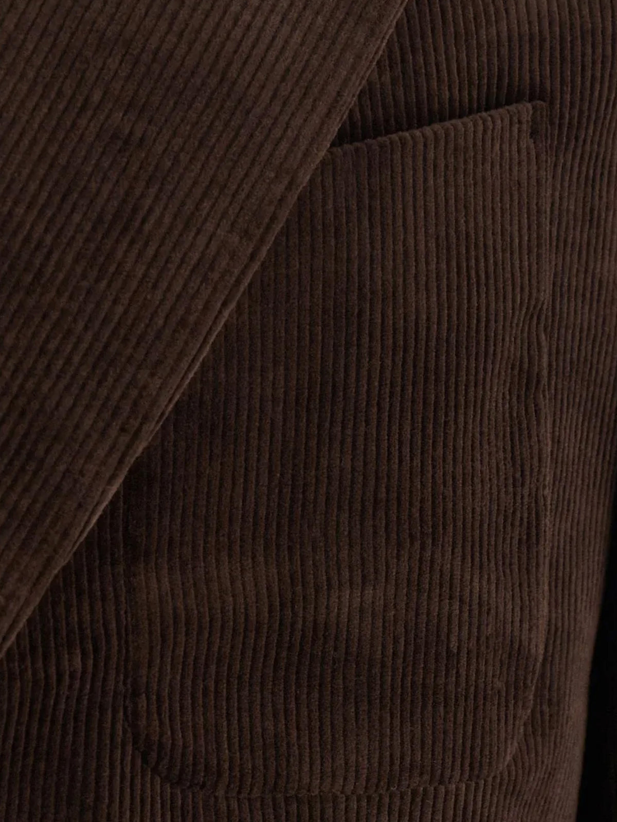 Tonywack Men's Tailored Single Breasted Corduroy Blazer Brown