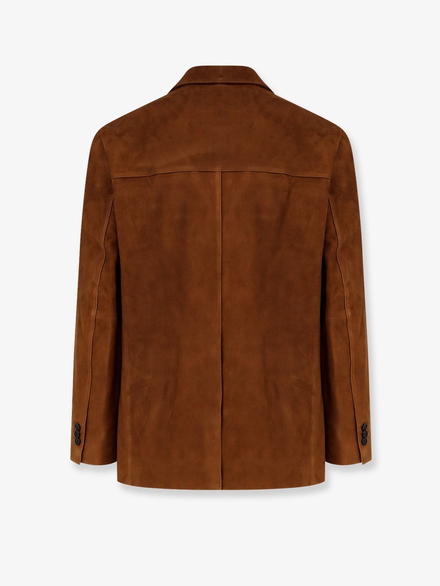Tonywack Unisex Tailored Unisex Suede Jacket Beige