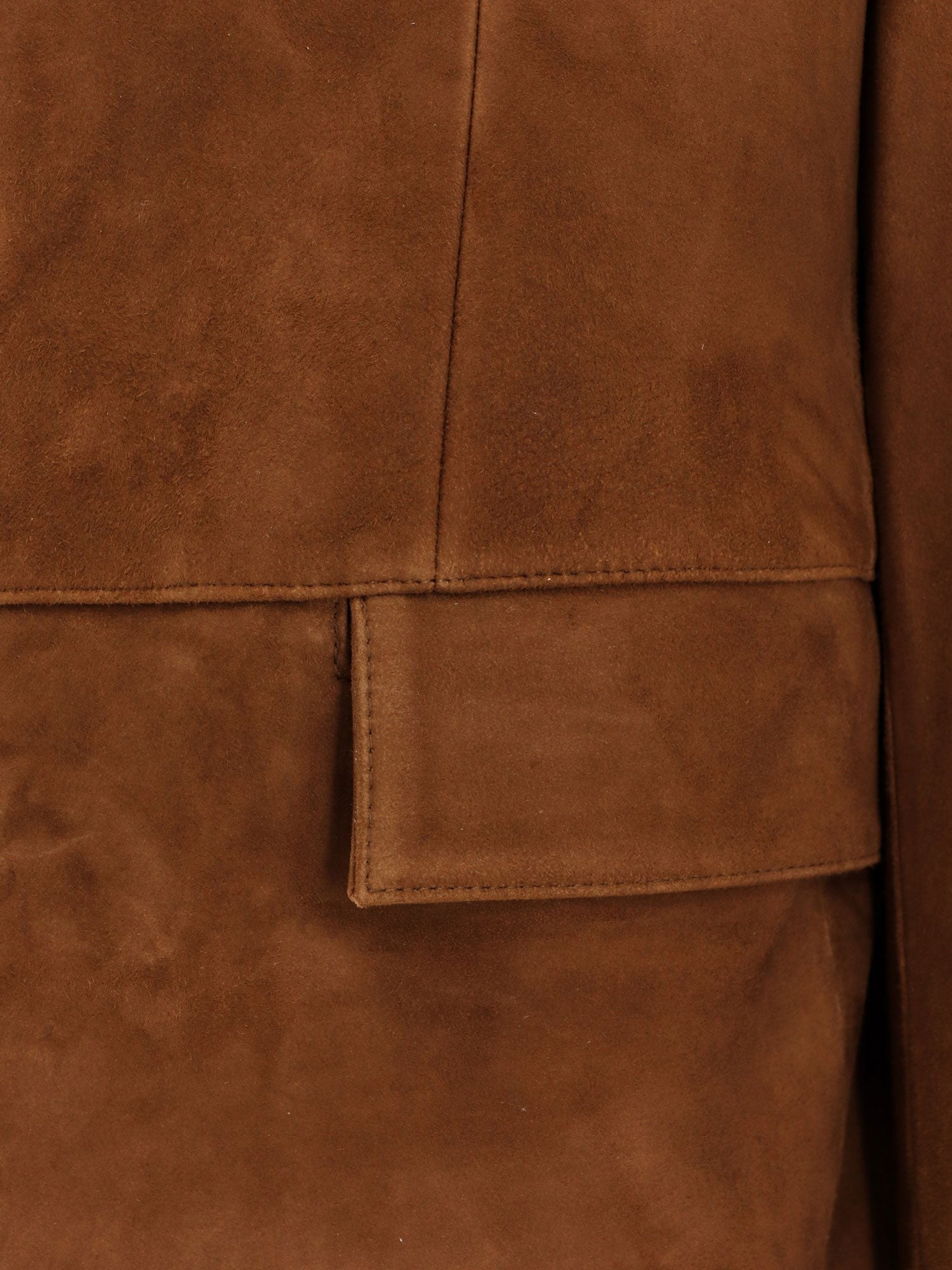 Tonywack Unisex Tailored Unisex Suede Jacket Beige