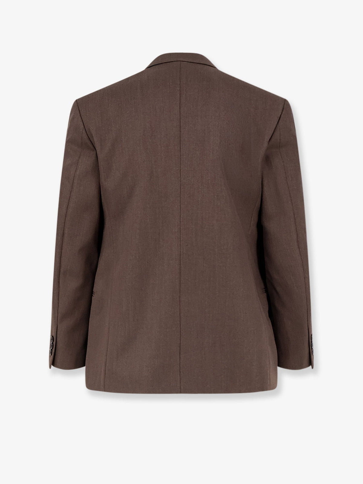 Tonywack Men's Tailored Unisex Wool Blend Blazer Brown
