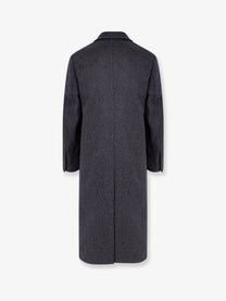 Tonywack Men's Tailored Wool and Cashmere Coat Grey