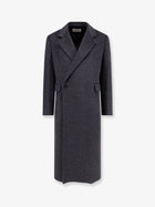 Tonywack Men's Tailored Wool and Cashmere Coat Grey