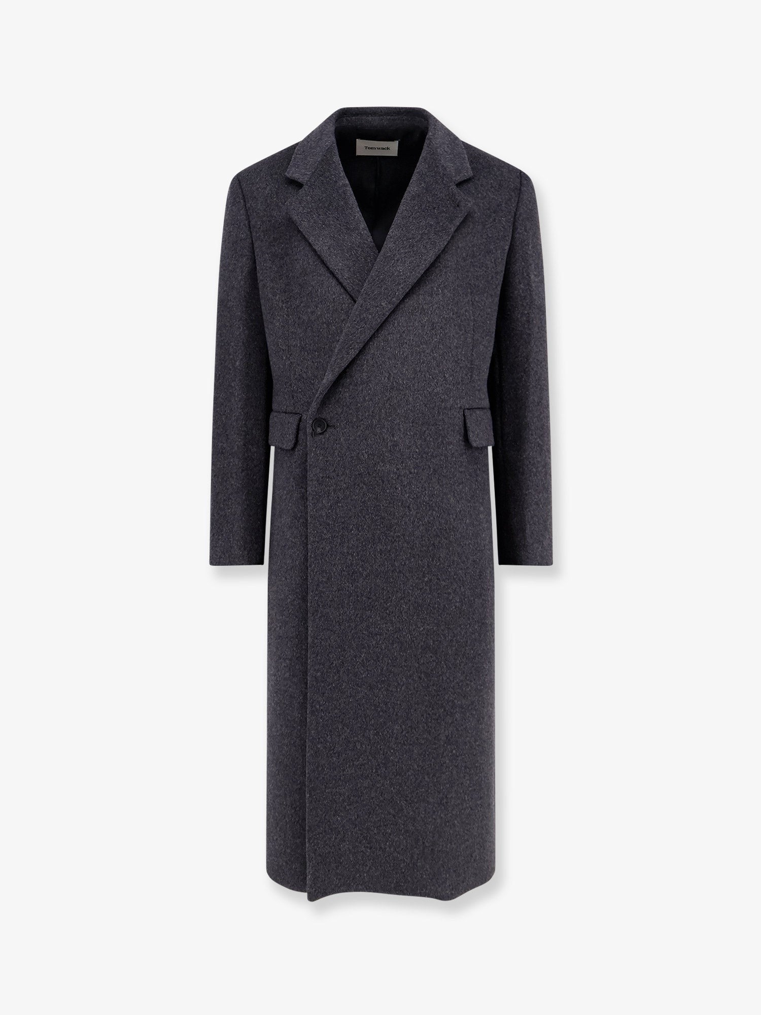 Tonywack Men's Tailored Wool and Cashmere Coat Grey