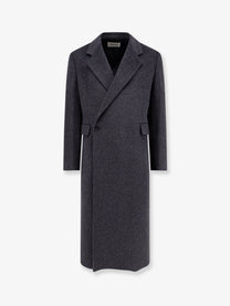 Tonywack Men's Tailored Wool and Cashmere Coat Grey