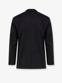 Tonywack Men's Tailored Wool Blend Unisex Blazer Black
