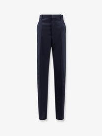 Bottega Veneta Women's Tailored Wool Trousers Black