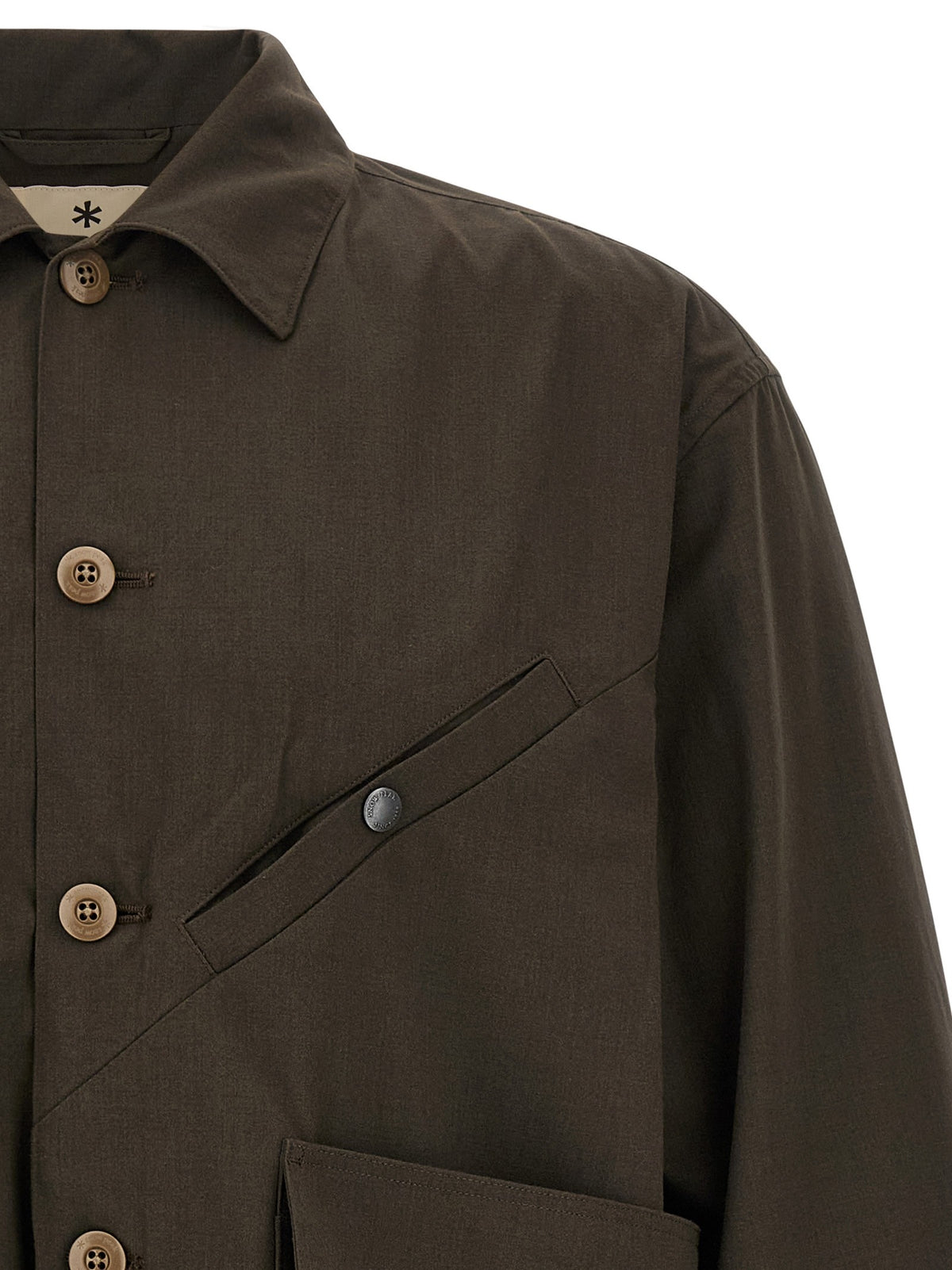 snow peak Takibi Overshirt Brown, view 3