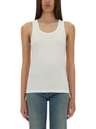 Saint Laurent Women's Tank Top Cassandras White