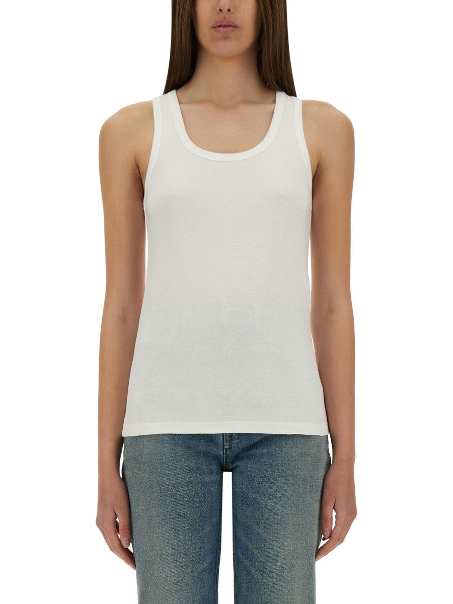 Saint Laurent Women's Tank Top Cassandras White