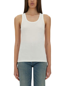 Saint Laurent Women's Tank Top Cassandras White