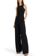 Saint Laurent Women's Tank Top Cassandre Coste Black, view 2