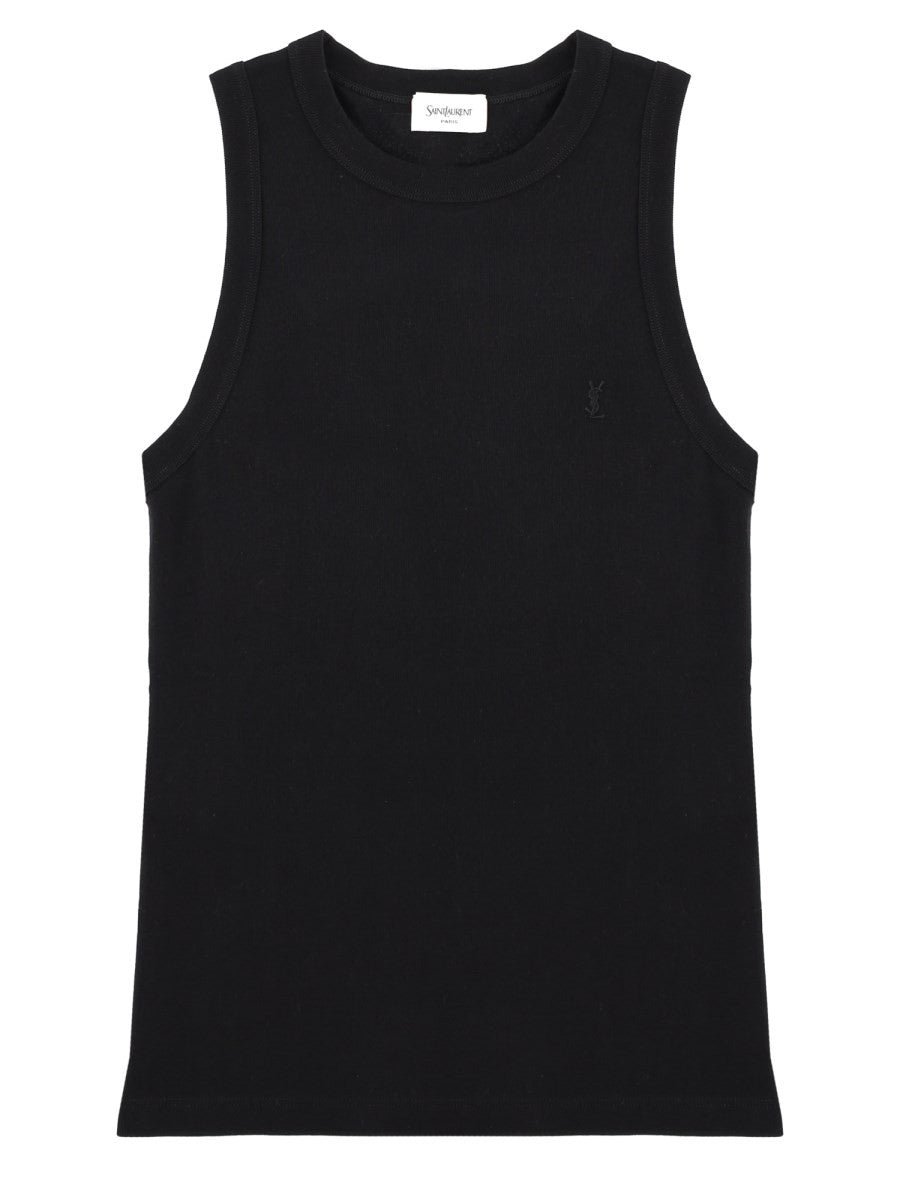 Saint Laurent Women's Tank Top Cassandre Coste Black