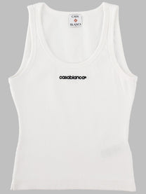 Casablanca Women's Tank Top Con White