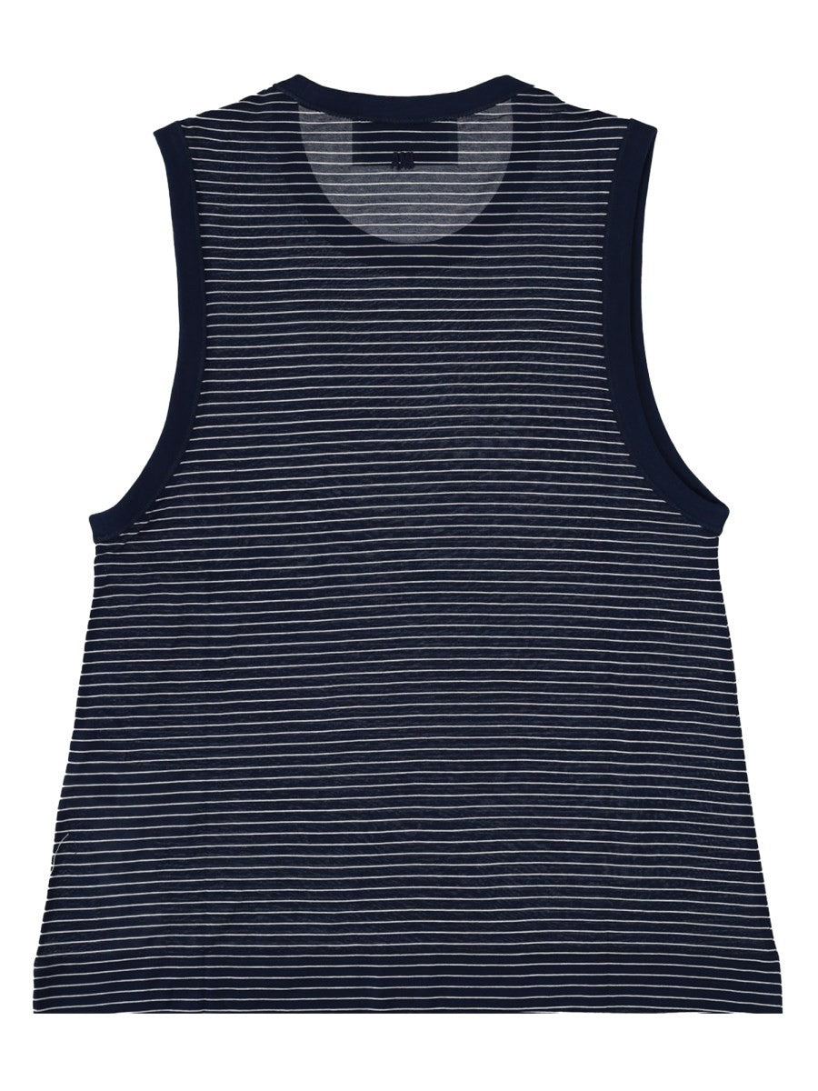 Ami Paris Women's Tank Top Con Blue