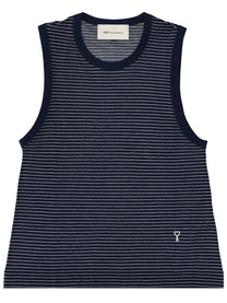 Ami Paris Women's Tank Top Con Blue