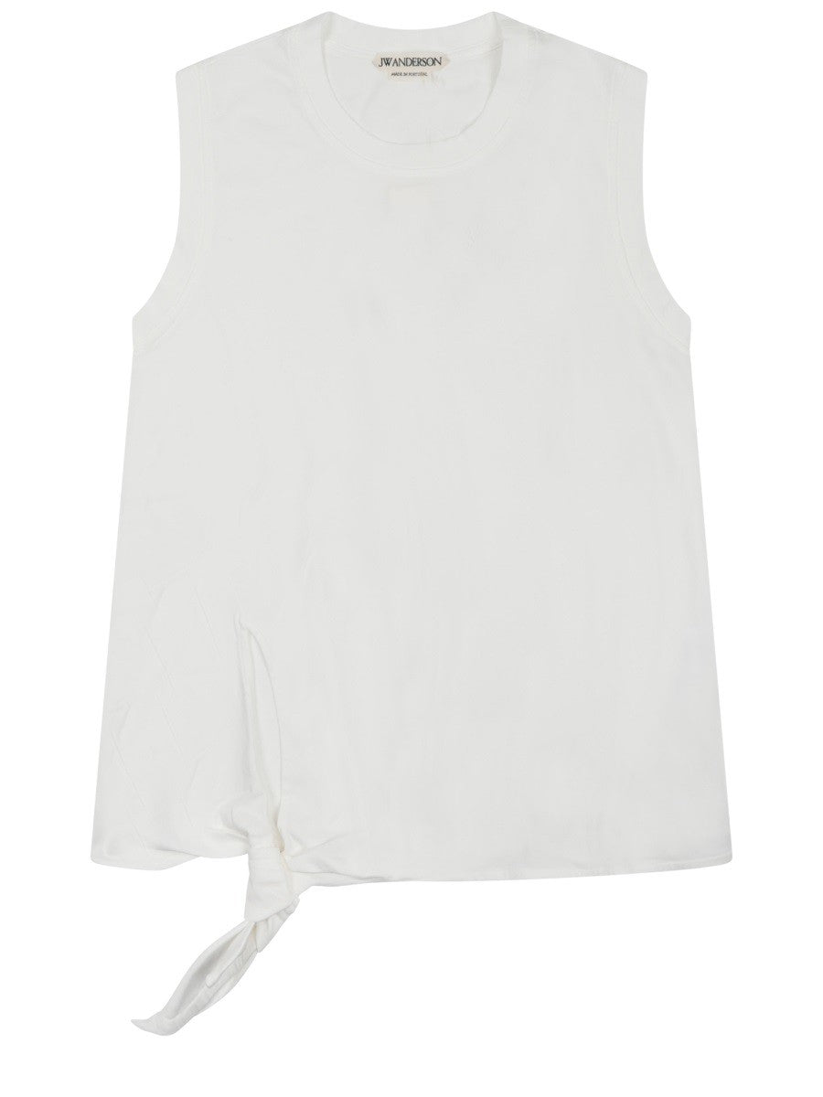 JW Anderson Women's Tank Top Con Nodo White