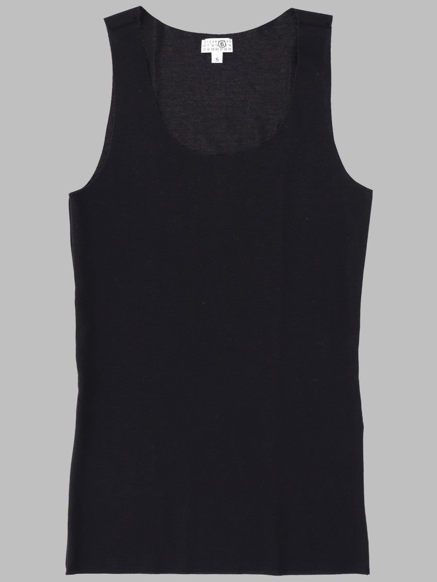 MM6 Maison Margiela Women's Tank Top Elasticizzato Black