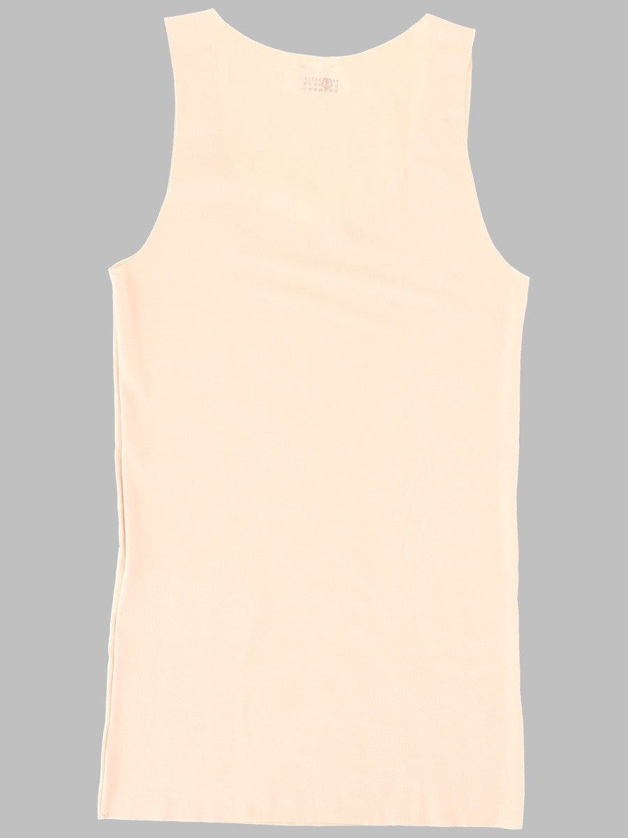 MM6 Maison Margiela Women's Tank Top Elasticizzato Beige