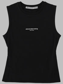 alexanderwang Women's Tank Top in Cotone Stretch Black