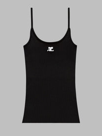 courrèges Women's Tank Top in Maglia Reedition Black