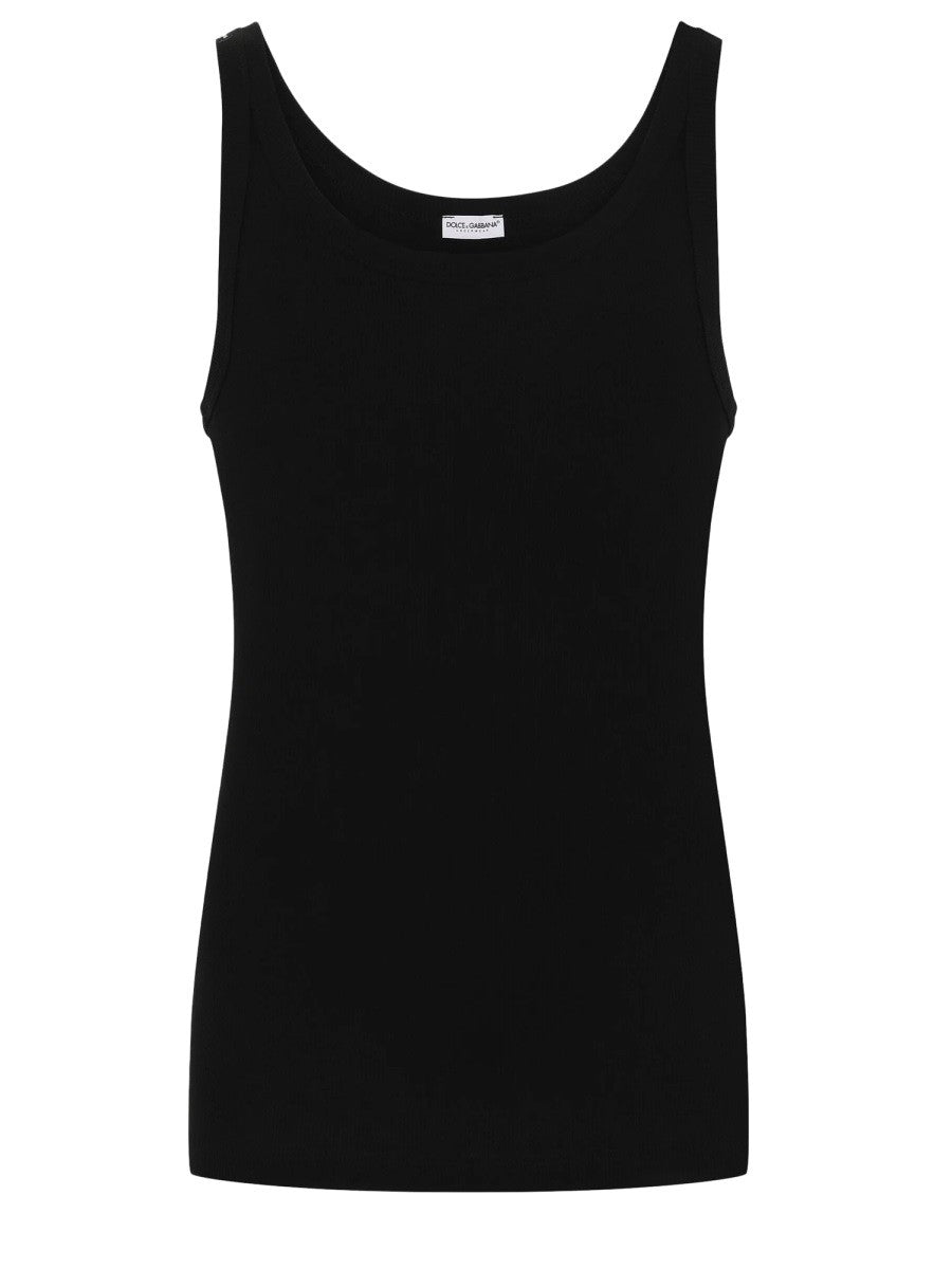 Dolce &amp; Gabbana Men's Tank Top Marcello Black