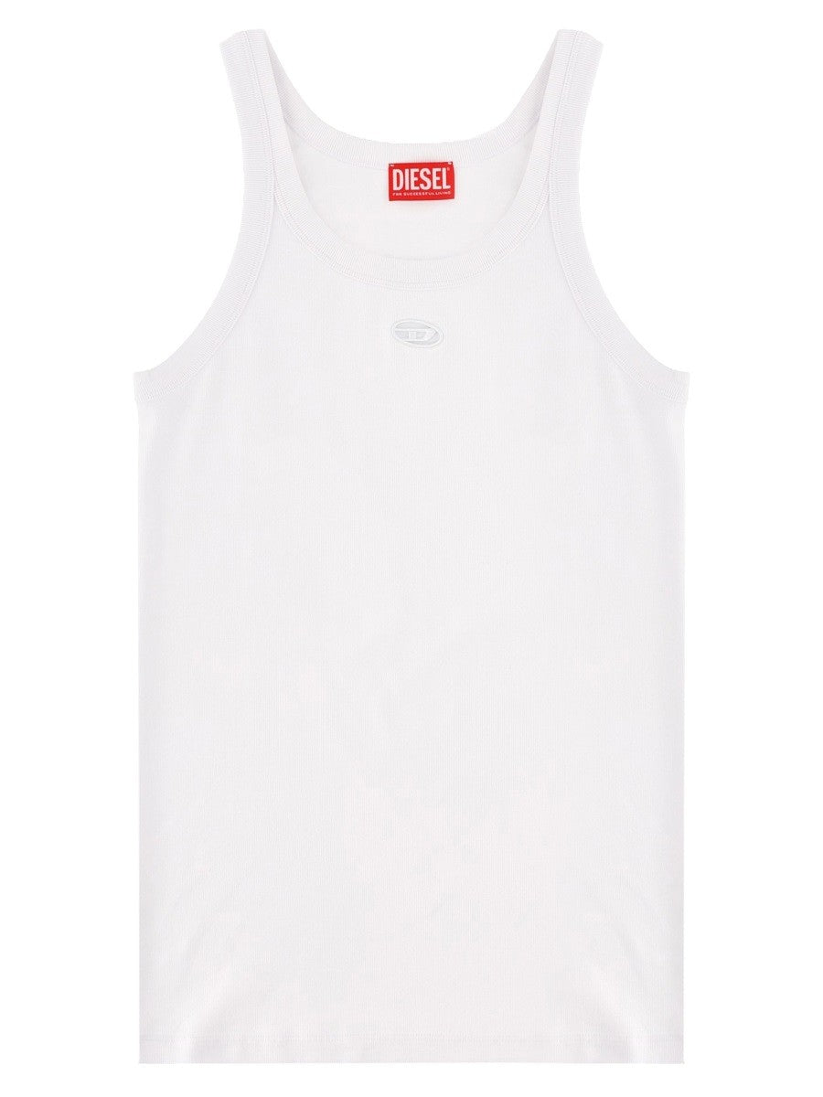 Diesel Men's Tank Top Wife Dco White