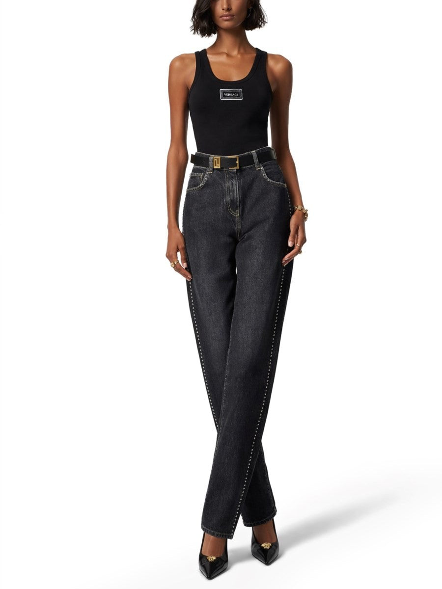 Versace Women's Tank Top Black