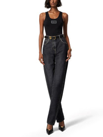 Versace Women's Tank Top Black