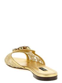 Dolce &amp; Gabbana Taormina Sandals Gold