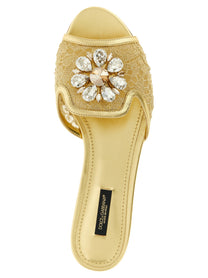 Dolce &amp; Gabbana Taormina Sandals Gold