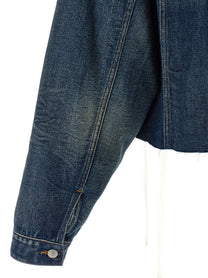MM6 Maison Margiela Tape Denim Jacket Blue