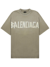 Balenciaga Women's Tape Type Shirt Green