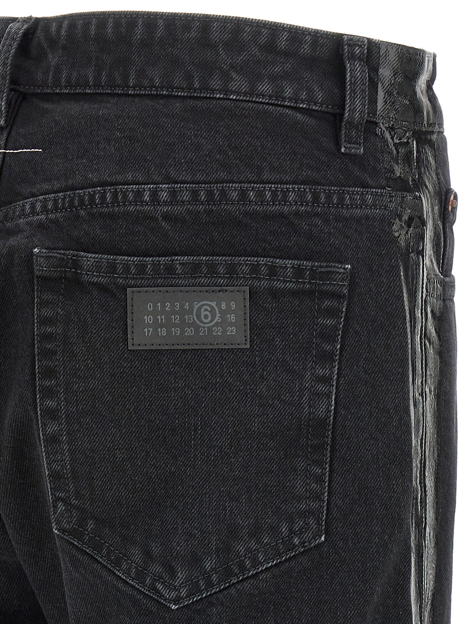 MM6 Maison Margiela Taped Jeans Black