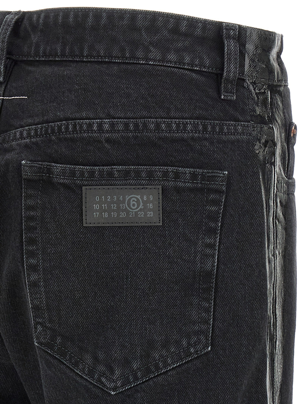 MM6 Maison Margiela Taped Jeans Black, view 4