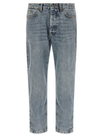 Riviera Project Tapered Leg Jeans Blue