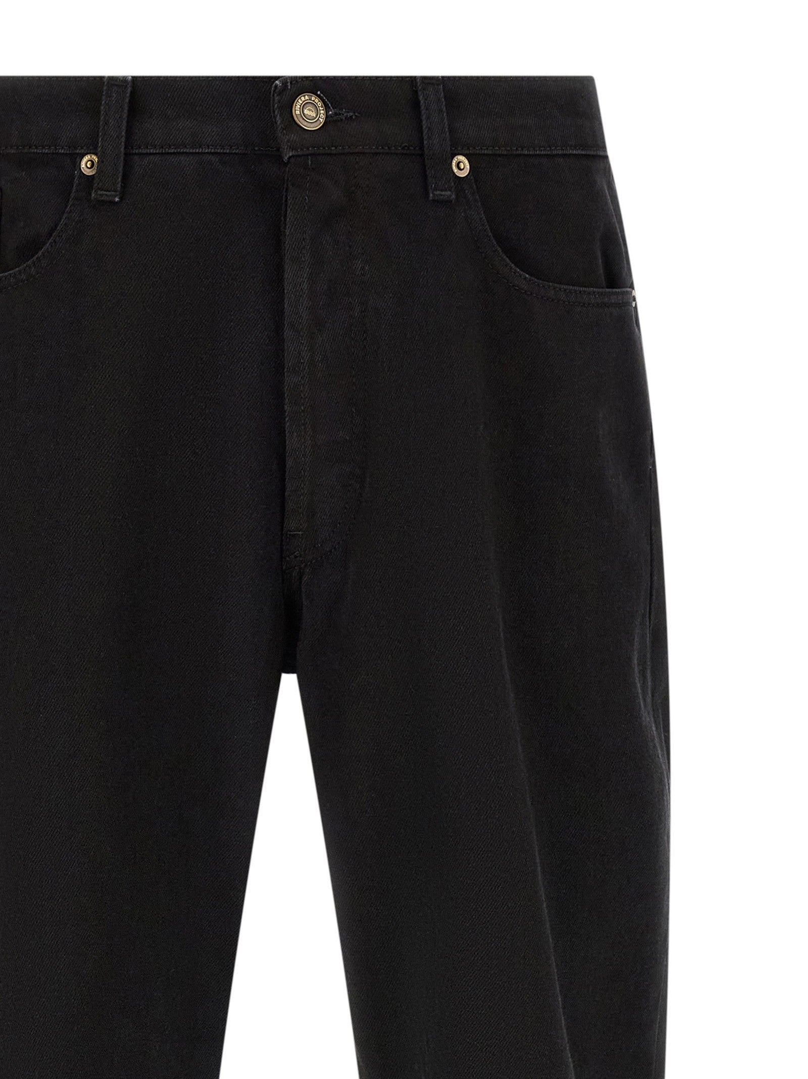 Riviera Project Tapered Leg Jeans Black
