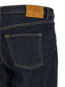 Riviera Project Tapered Leg Jeans Blue