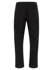 Riviera Project Tapered Leg Jeans Black