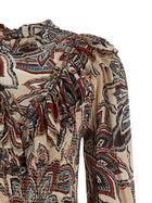 FARM Rio Tapestry Dress Gold, view 3