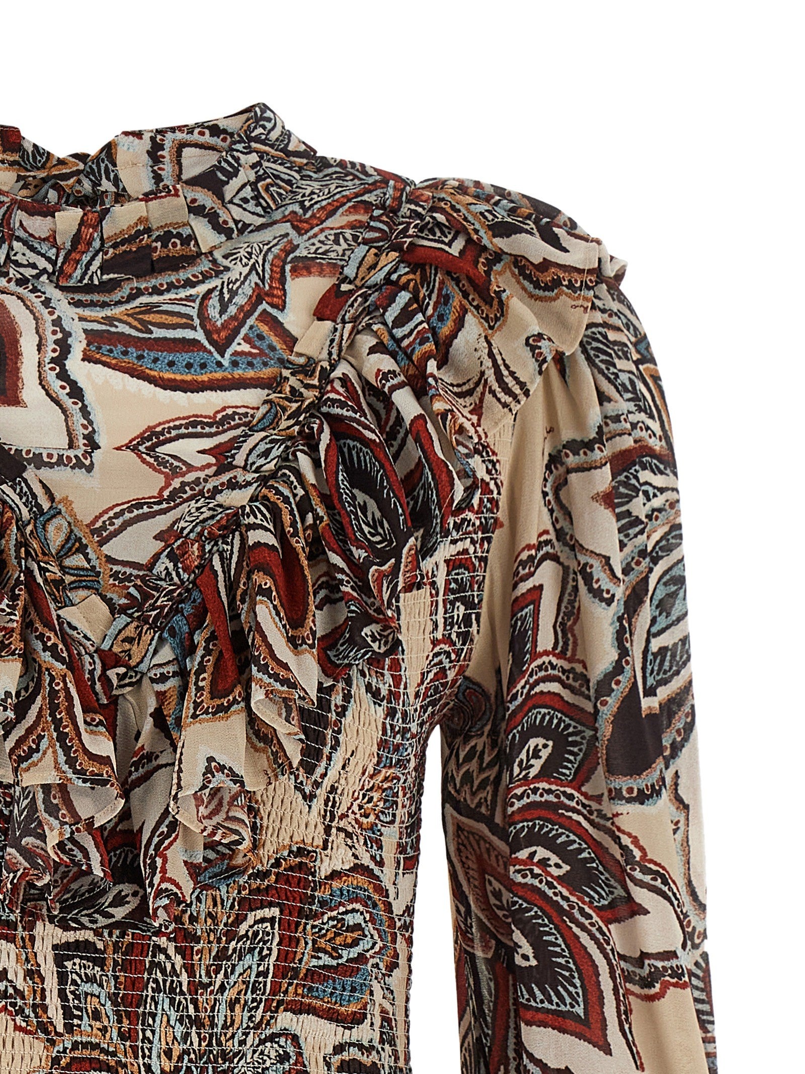 FARM Rio Tapestry Dress Gold
